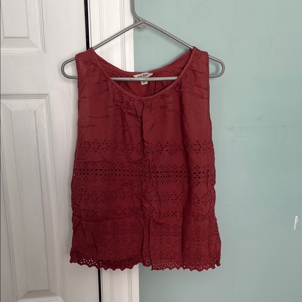 Open back tank top